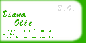 diana olle business card